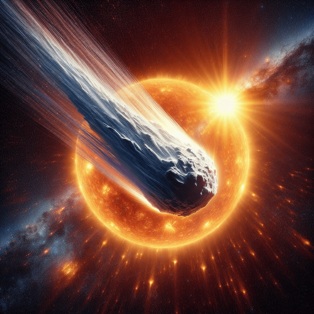 Comet ATLAS Sizzles Past the Sun: A Celestial Dance Caught by SOHO