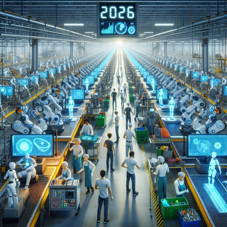 Banner for AI Revolution: Manufacturing's Workforce on the Brink of Transformation by 2026!