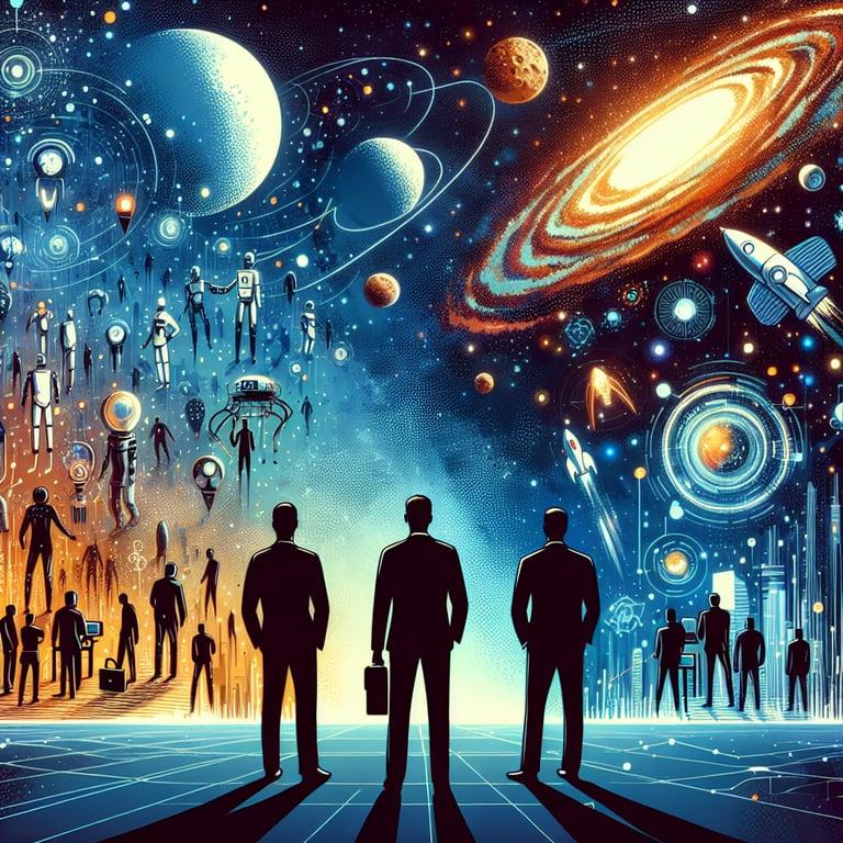 Banner for Sam Altman, Jeff Bezos, and Elon Musk Predict Space Jobs Bonanza Powered by AI