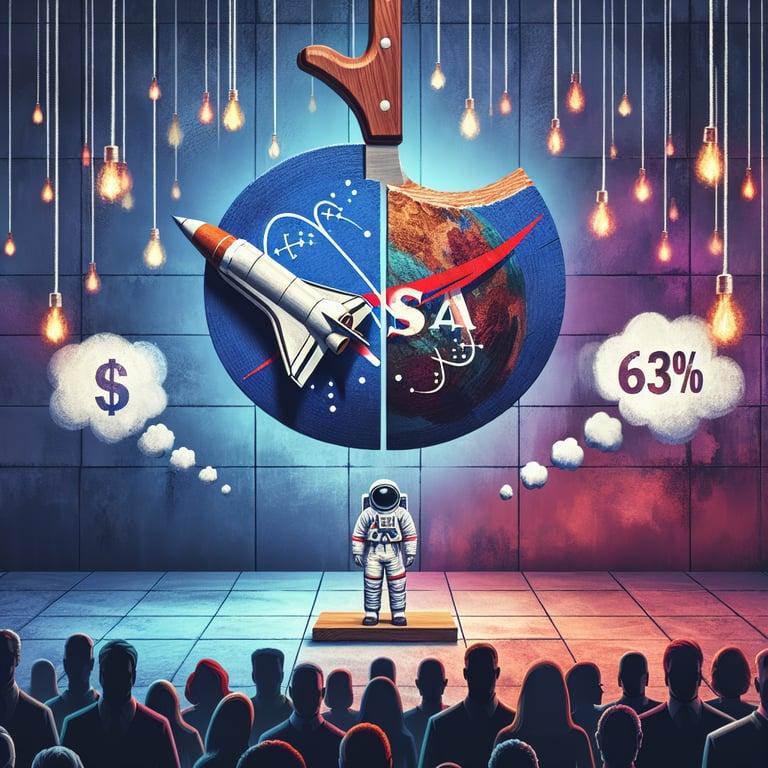 Banner for NASA on the Chopping Block: Marquette Poll Reveals 63% of Americans Favor Budget Cuts