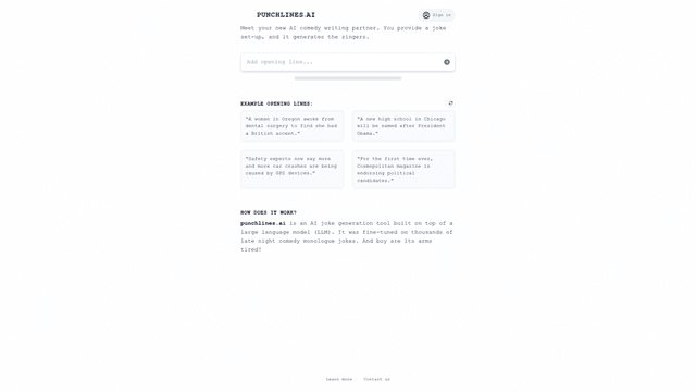 Thumbnail image for Punchlines.ai