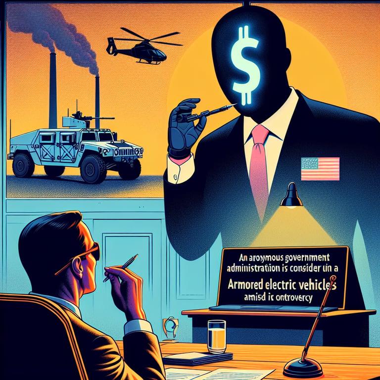 Banner for Trump Administration Eyes $400M Armored Electric Vehicle Contract Amidst Controversy