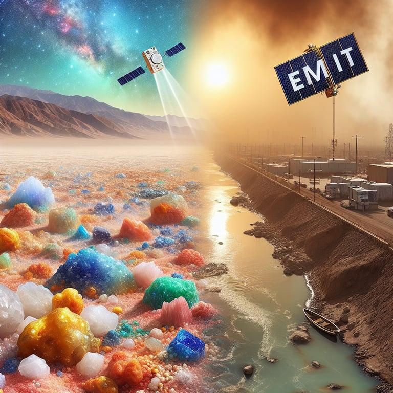 Banner for NASA's EMIT Tech: From Desert Minerals to Tijuana River Pollution