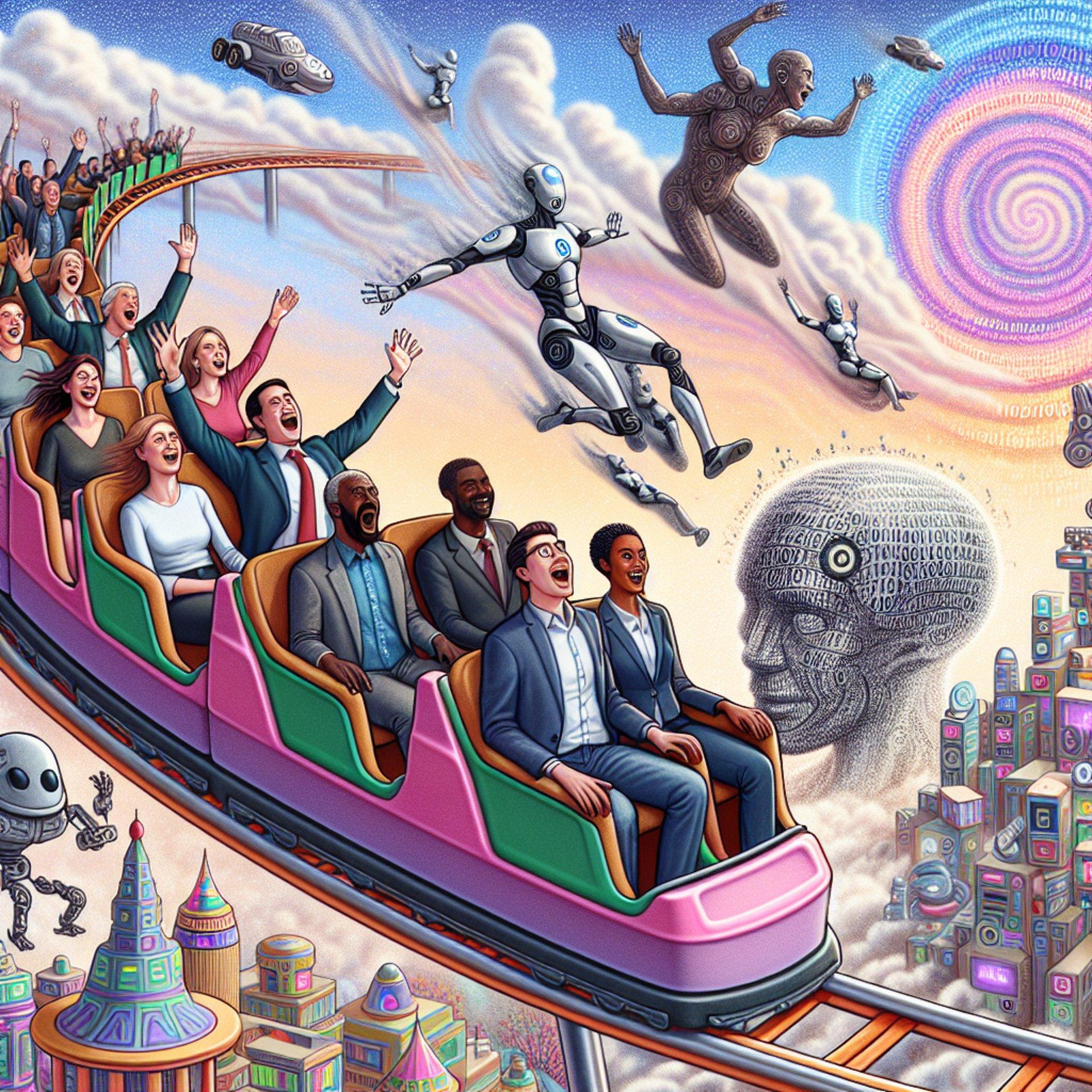 Banner for Silicon Valley VCs on a Rollercoaster Ride in AI Wonderland