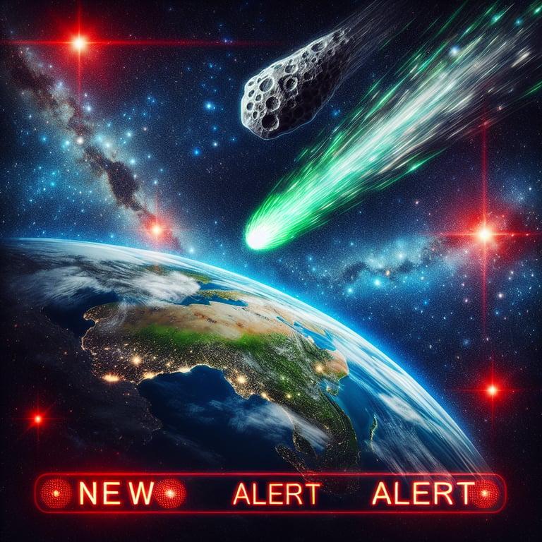 Banner for Asteroid Alert: 2024 YR4's Potential Collision Course with Earth