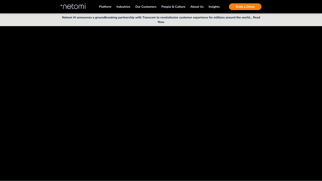 Netomi's AI screenshot