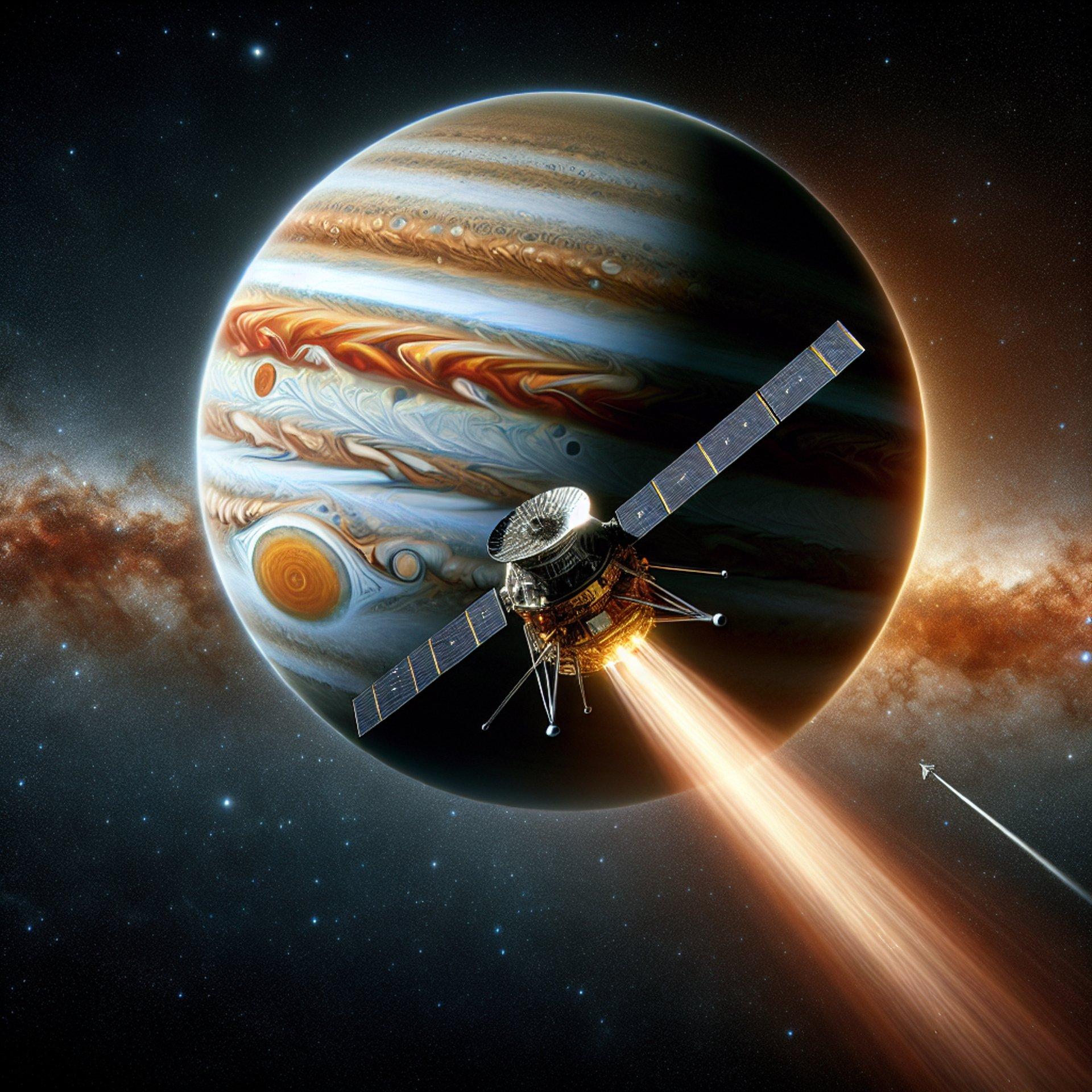 Banner for NASA's Europa Clipper Heads to Jupiter: Powered by 5N Plus Inc's AZUR Solar Technology!