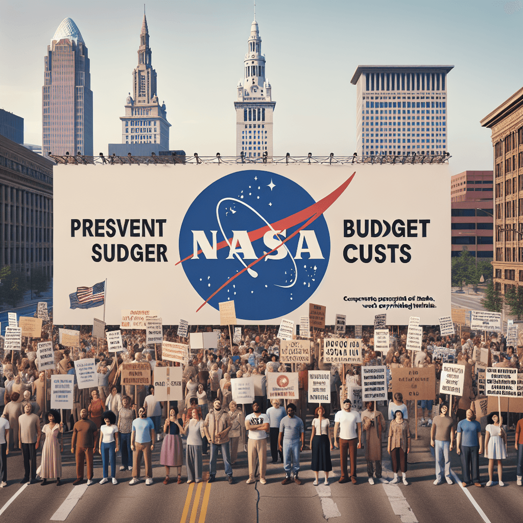 Cleveland Protestors Stand Up Against NASA Budget Cuts