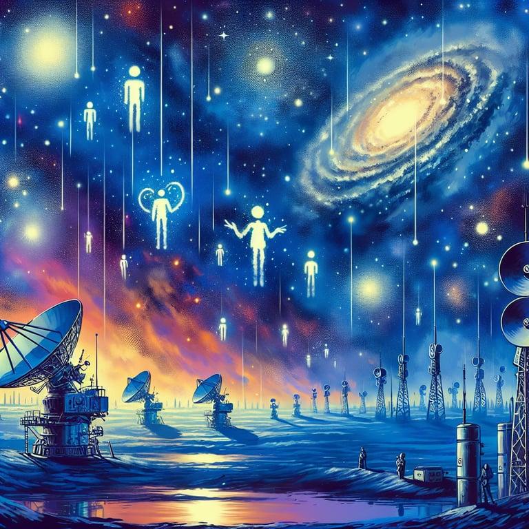 Banner for Voyager 2's Galactic Chat: Navigating Cosmic Conversations with NASA's Deep Space Network