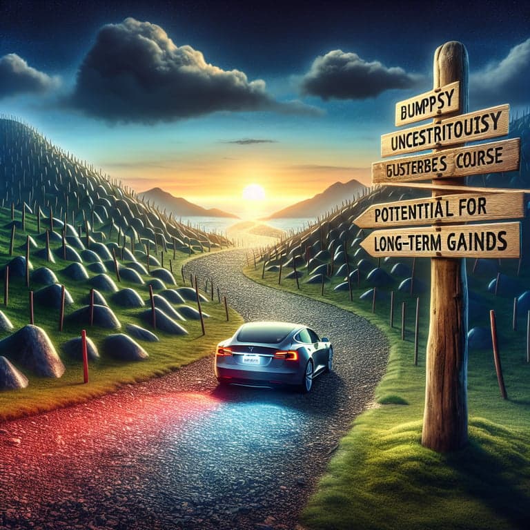 Tesla Stock: A Bumpy Ride with Potential for Long-Term Gains