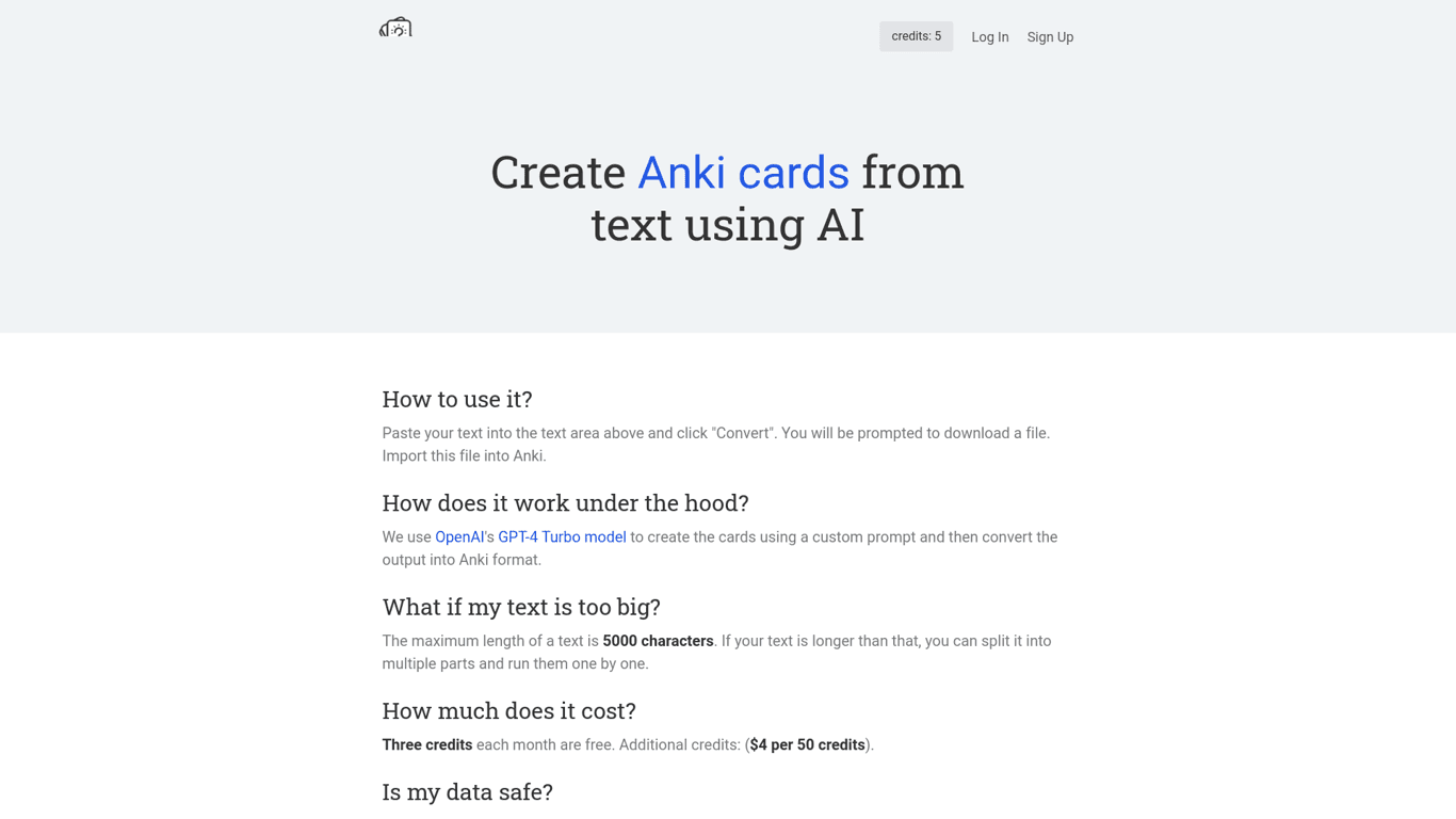 AI To Cards screenshot