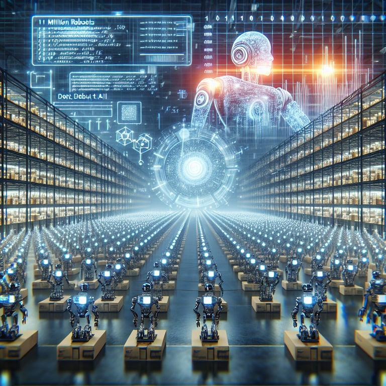 Banner for Amazon Unleashes its 1 Millionth Robot and Debuts Generative AI Model