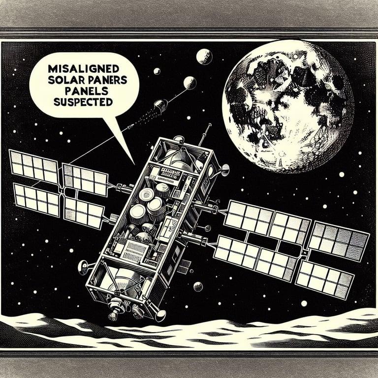 Banner for NASA's Lunar Trailblazer Goes Silent: Misaligned Solar Panels Suspected