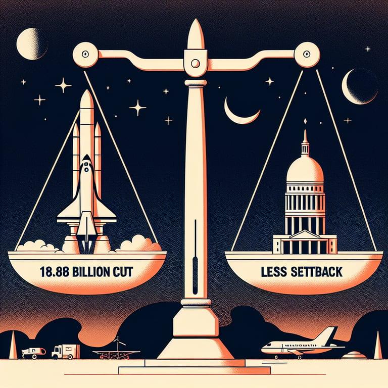 Banner for Trump Administration's $18.8 Billion NASA Slash: Bold Move or Setback?