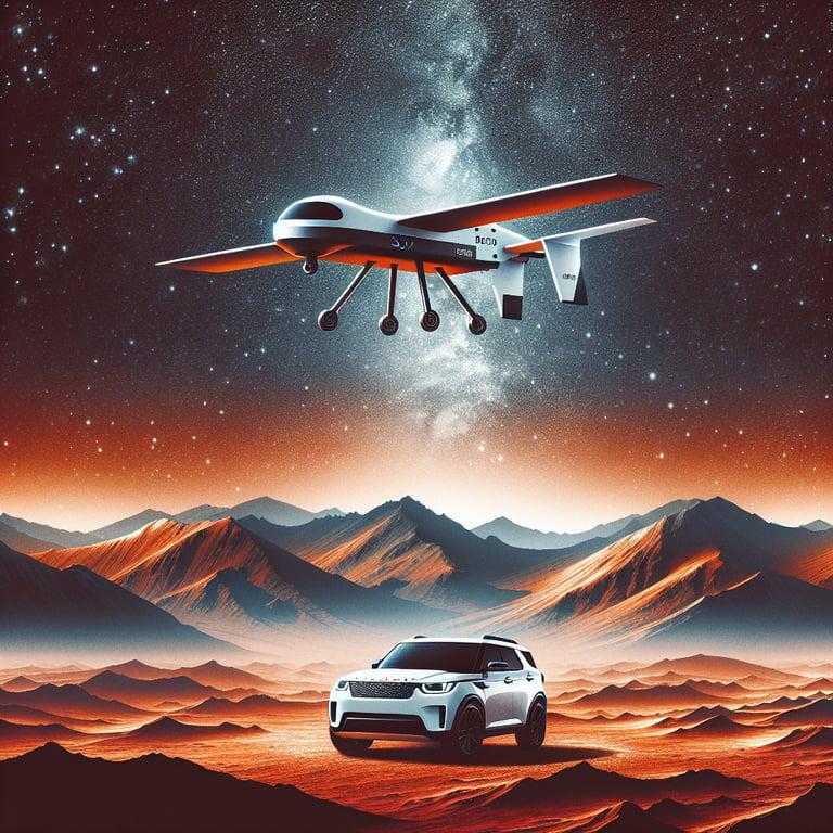 Banner for NASA's New Mars 'Chopper' Takes Flight in Concept: Meet the SUV-sized Martian Drone