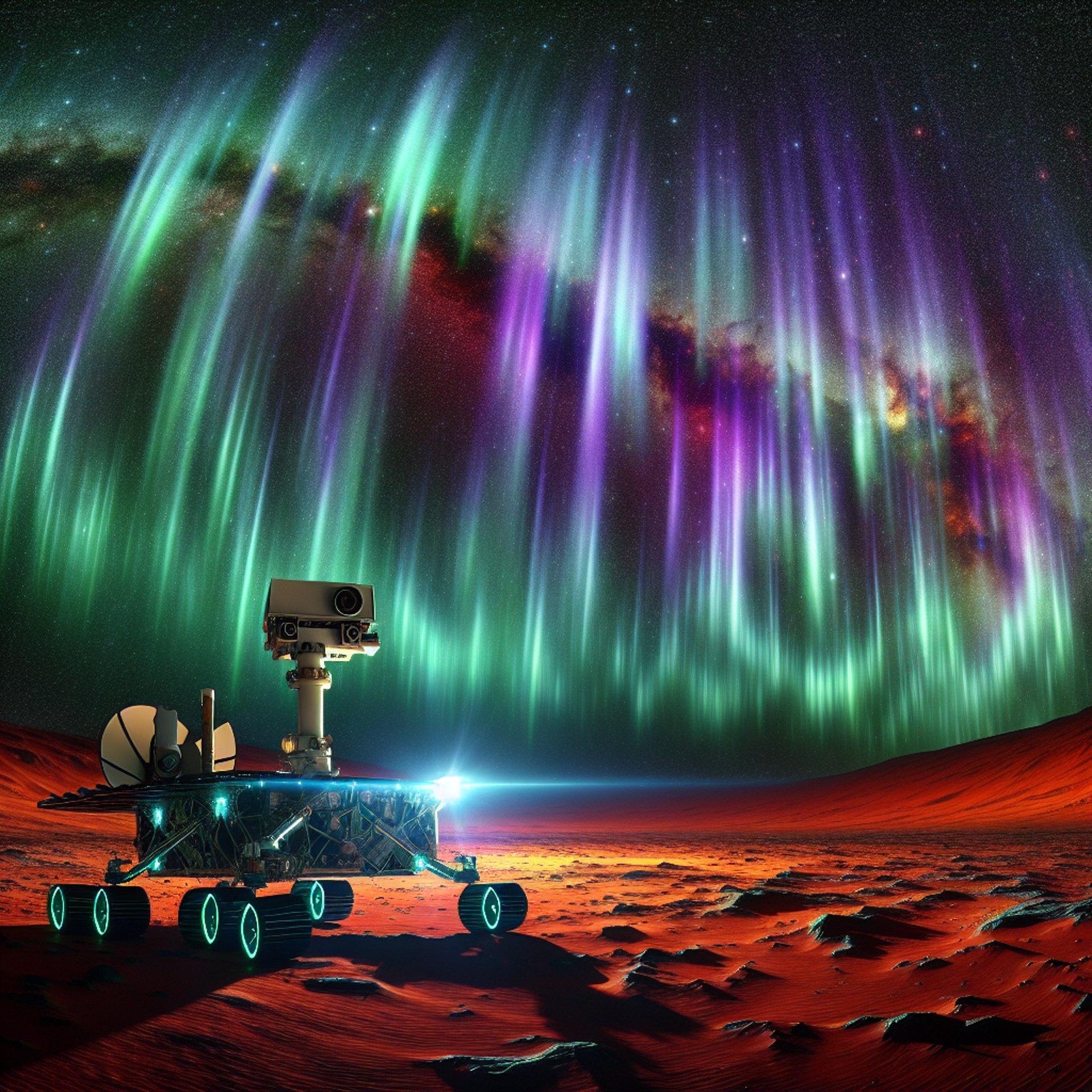 Banner for Mars Dazzled by First Visible Aurora – Thanks to NASA's Rover Magic!