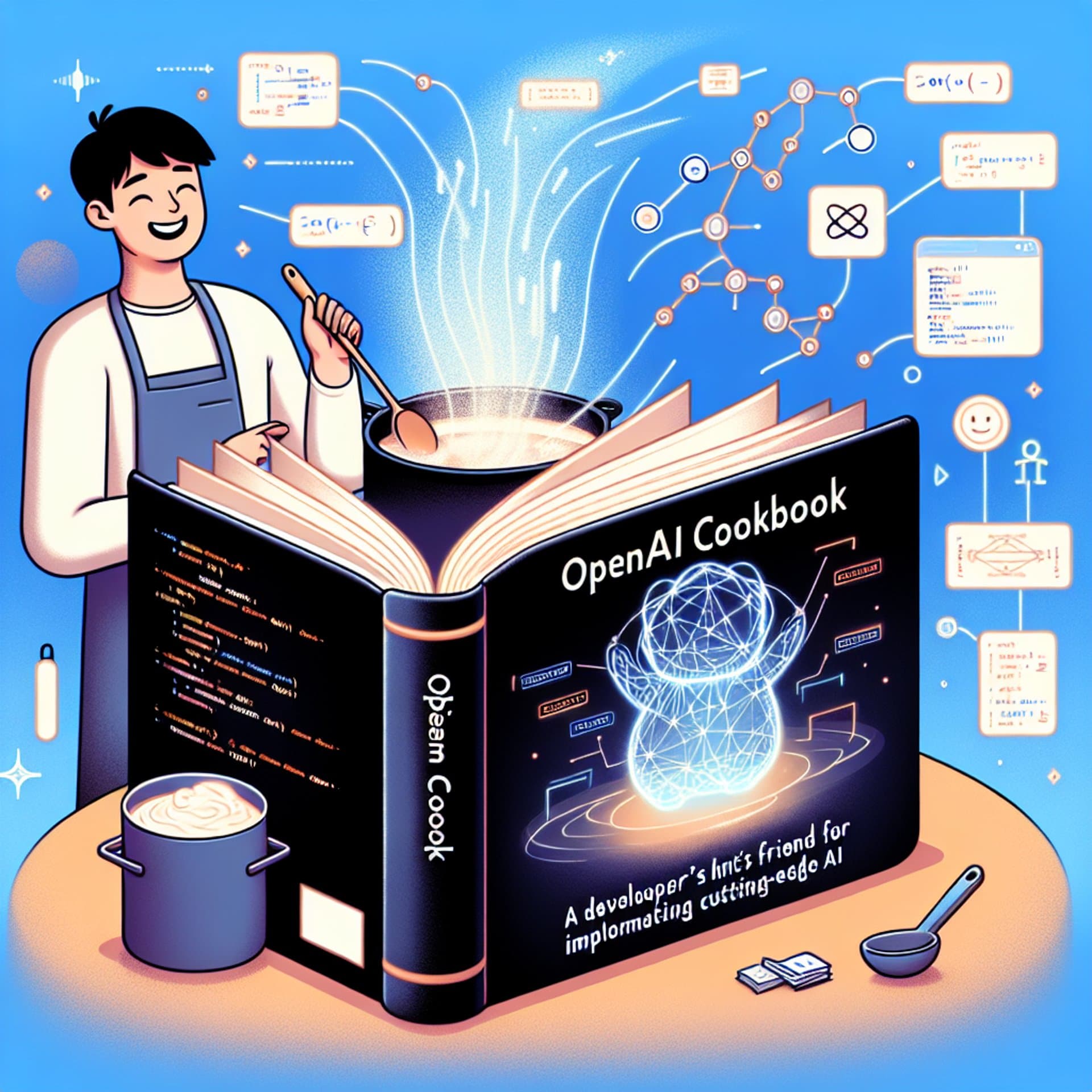Banner for The OpenAI Cookbook: A Developer's Best Friend for Implementing Cutting-Edge AI