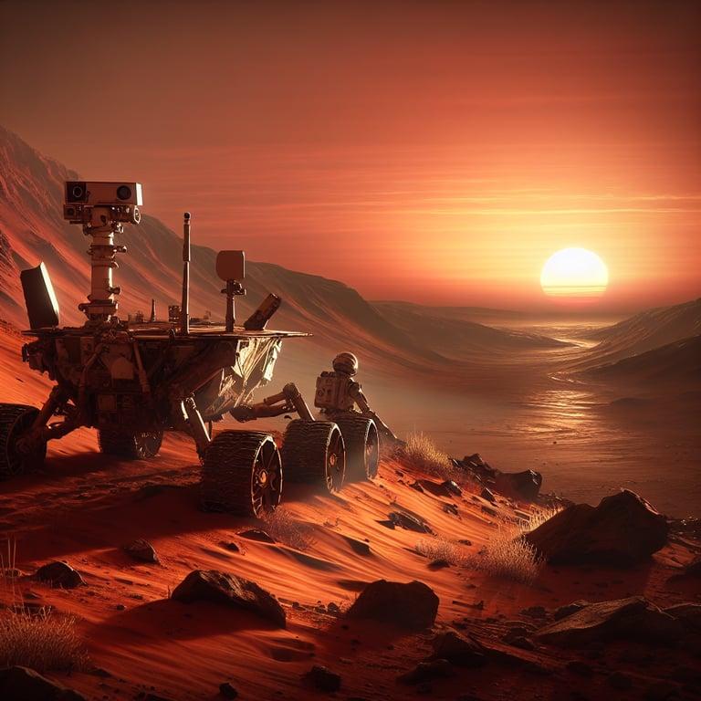 Banner for NASA Revives the Magic of Mars: Unveils Haunting 2005 Spirit Rover Sunset Snapshot