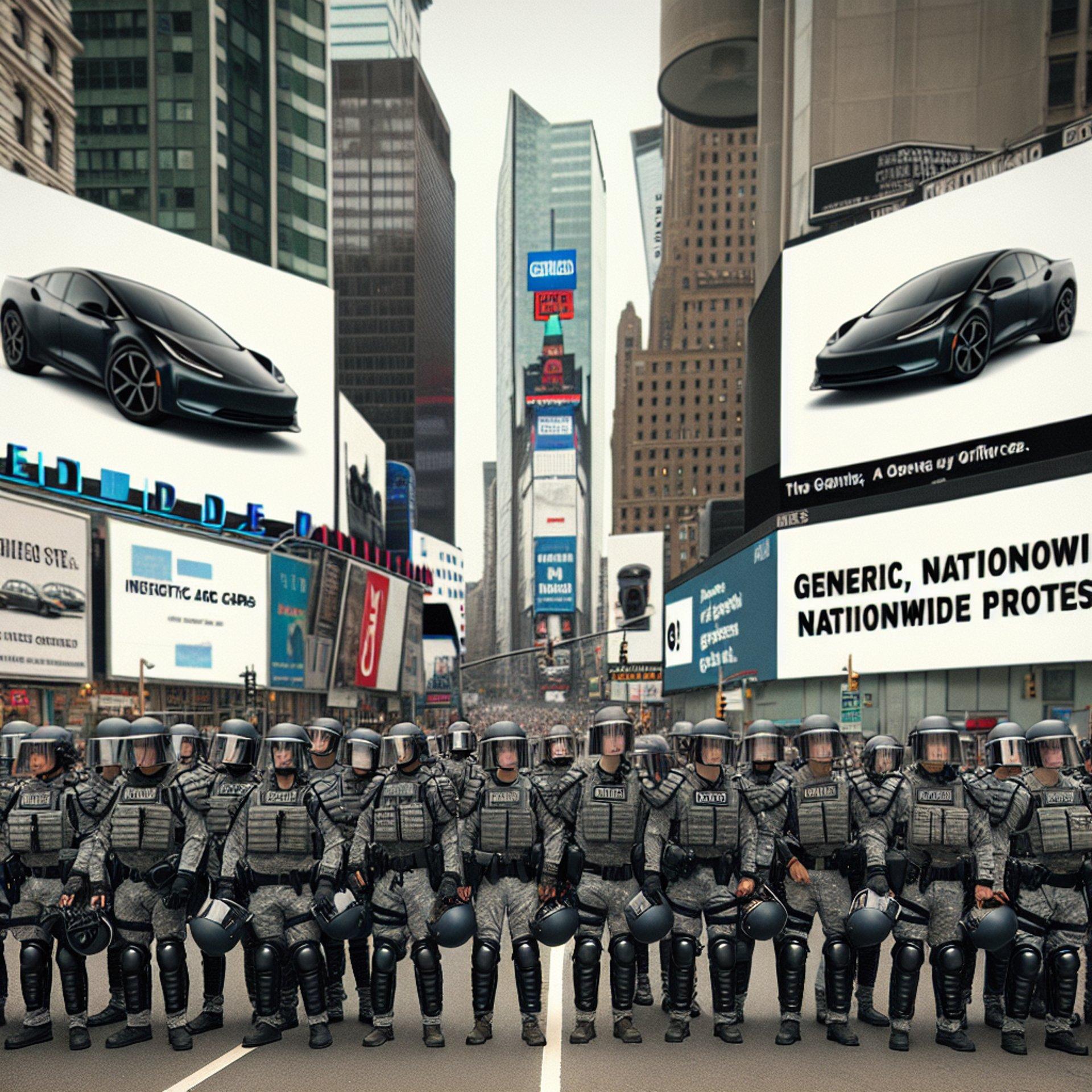 Banner for Police on High Alert Over Nationwide Tesla Protests: A Closer Look at the Chaos