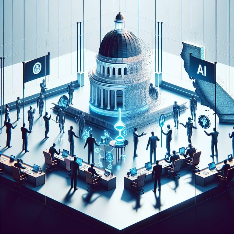 Banner for California Lawmakers vs. Newsom: The AI Bill Showdown