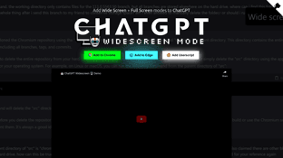 Thumbnail image for ChatGPT Widescreen Mode