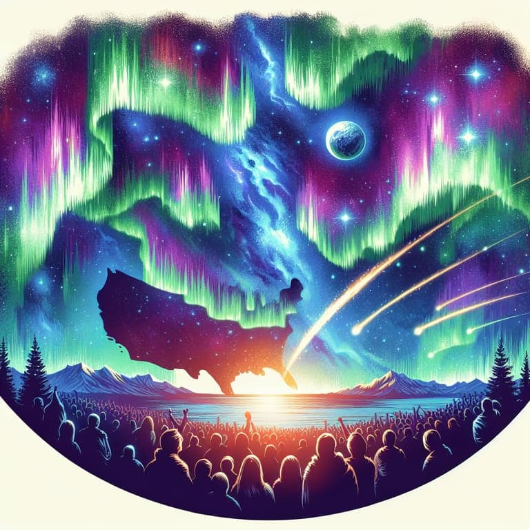 Brace Yourselves for a Cosmic Light Show: Geomagnetic Storm to Illuminate Northern Lights Across the U.S.!