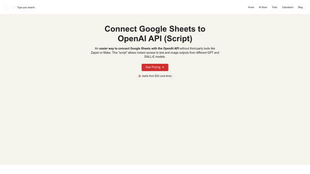 Thumbnail image for Google Sheets to OpenAI