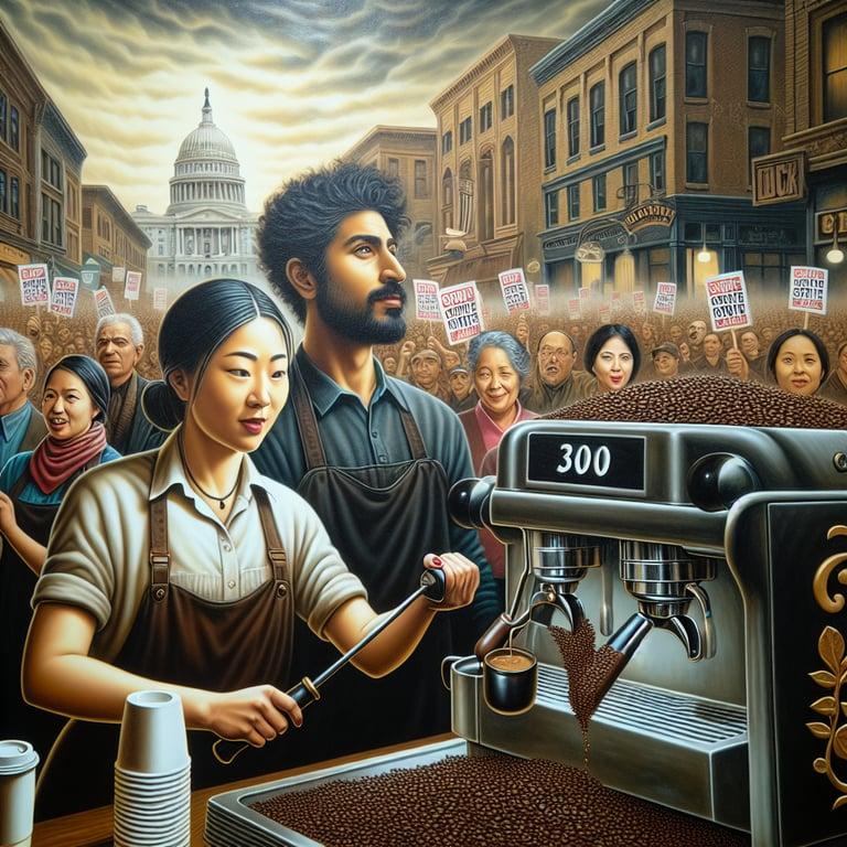 Banner for Starbucks Barista Strike Ramps Up: Union Targets 300 Stores!