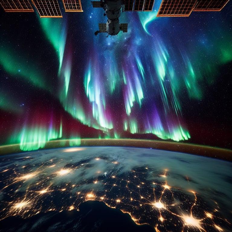 Banner for Breathtaking Auroras Captured by ISS: The Ultimate Light Show Above Earth!