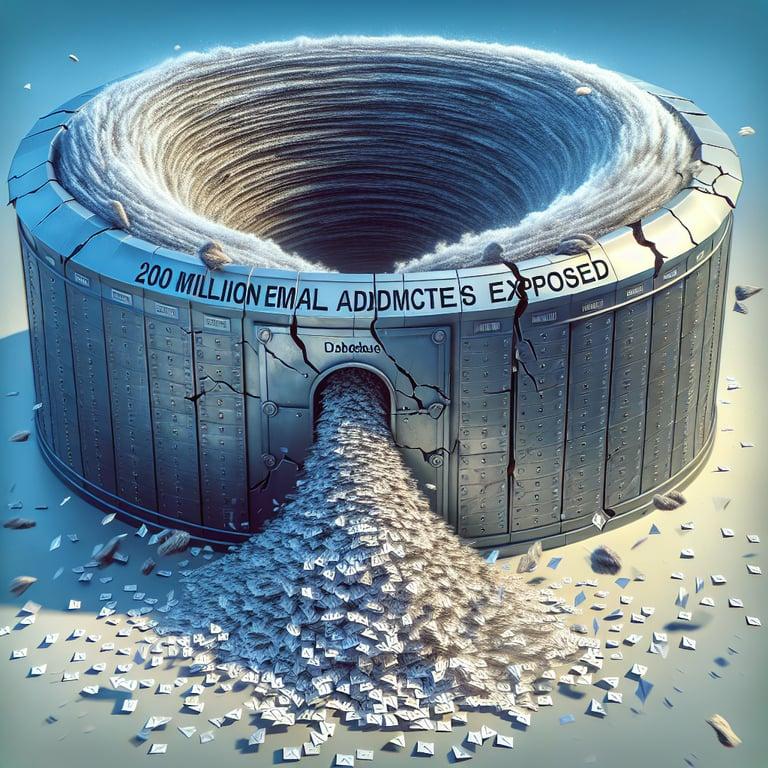 Banner for Massive Data Breach at 'X': 200 Million Email Addresses Exposed