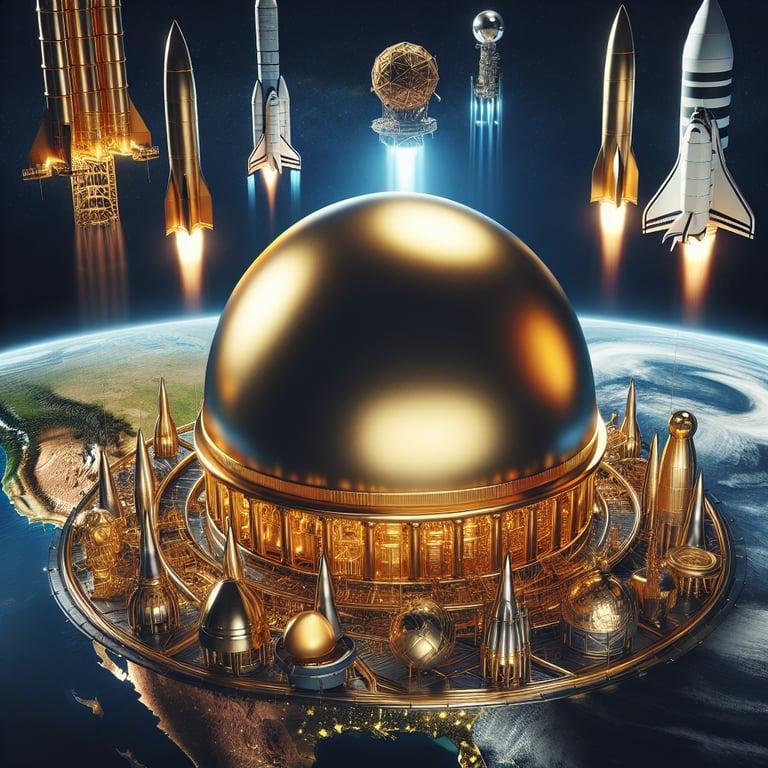 Banner for Trump's 'Golden Dome': A New Frontier in Missile Defense with SpaceX Leading the Charge