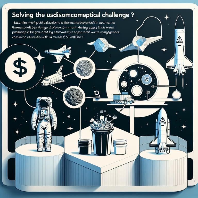 Banner for NASA's $3 Million Challenge: Solve the Astronaut Poop Predicament!