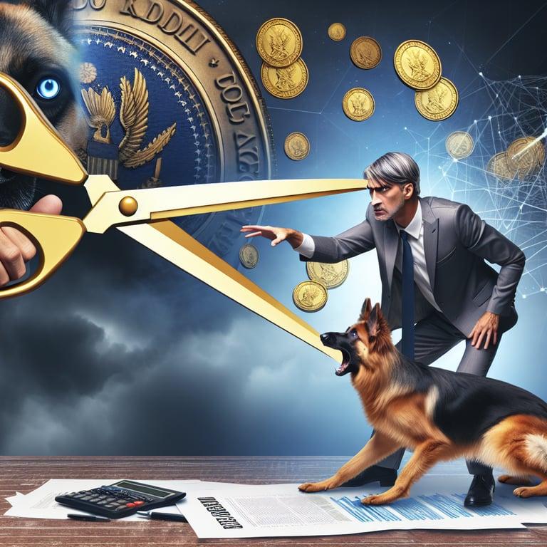 Banner for Elon Musk's Canine Intervention: A Surprising Bark at US Spending Cuts!