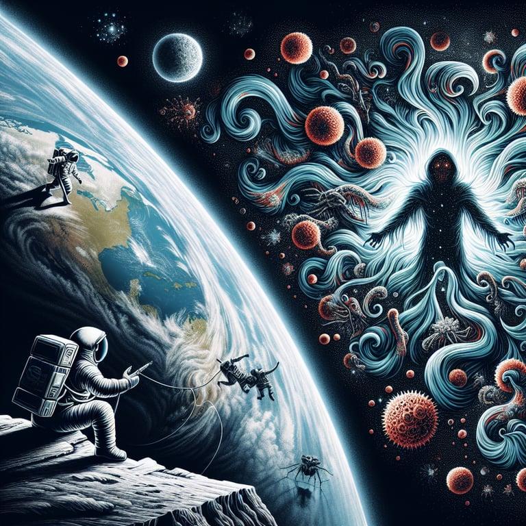 Banner for Astronauts vs. Gravity and an Outbreak: Earth Faces New Challenges!