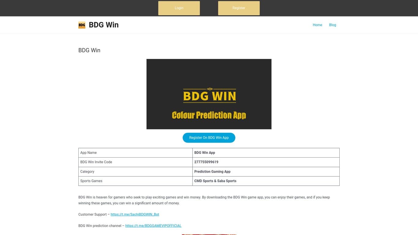 BDG Win screenshot