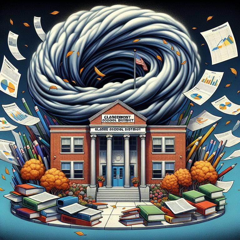 Banner for Claremont School District Grapples with Financial Turbulence Threatening Fall Semester