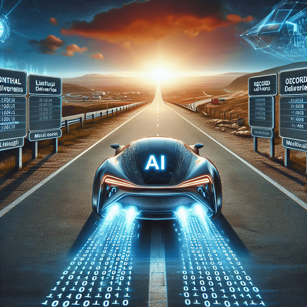 Tesla Surges Ahead with Record Deliveries and AI Breakthrough