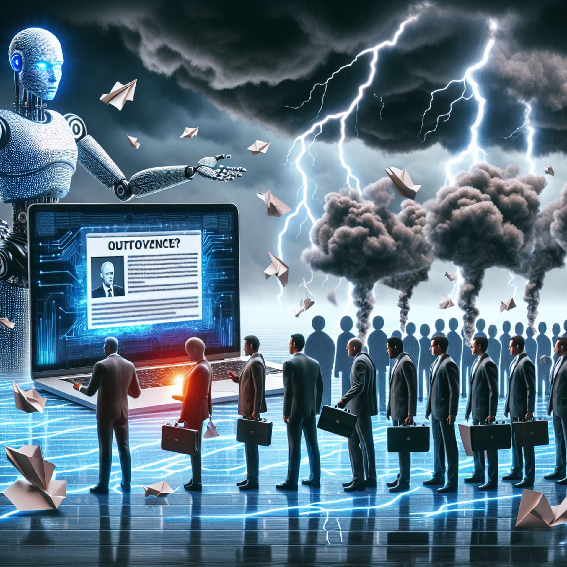 Banner for AI CEO's Remark Sparks Online Outrage Amid Layoff Crisis