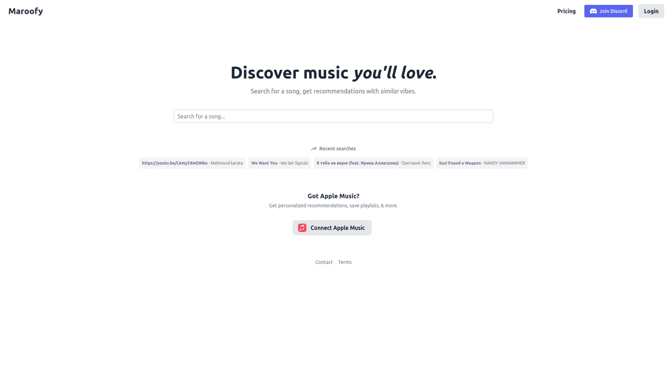 Maroofy screenshot