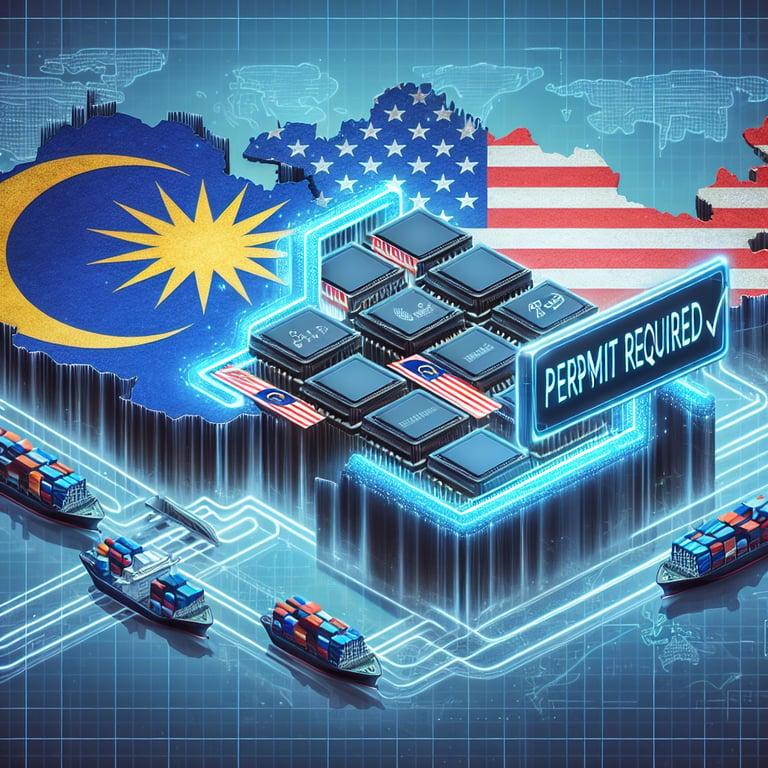 Banner for Malaysia Declares Trade Permit Essential for Importing US-Origin AI Chips