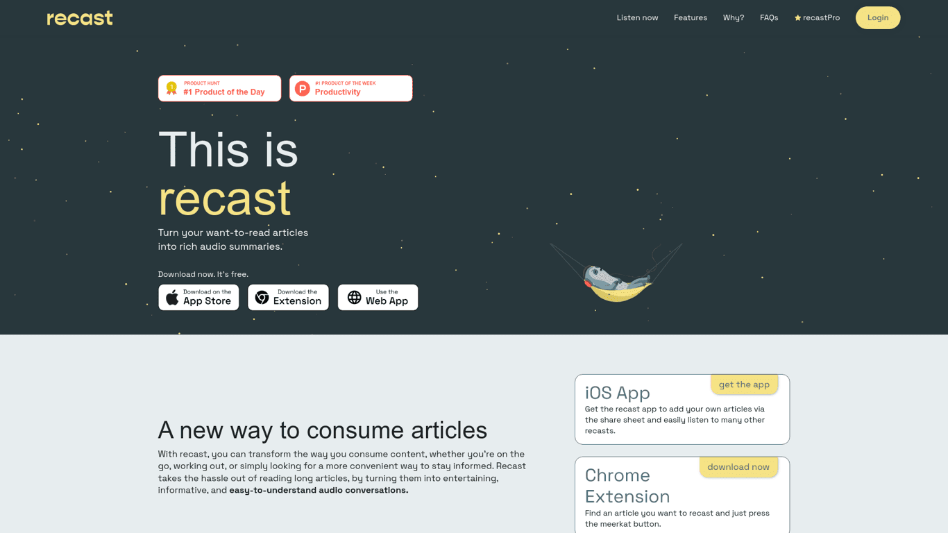 Recast screenshot