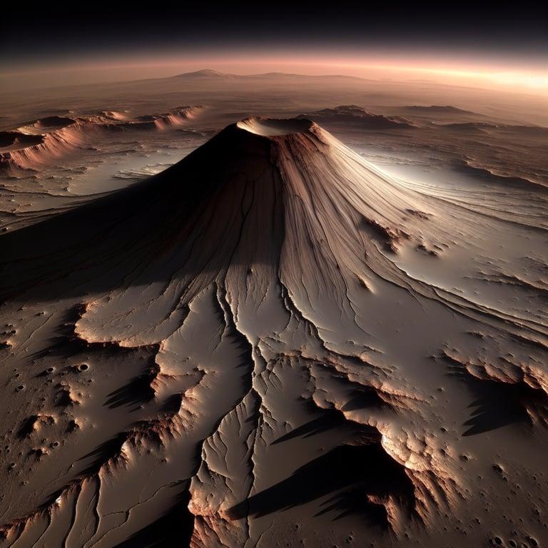 Banner for NASA's Mars Odyssey Captures Incredible Pre-Dawn Image of Ancient Volcano
