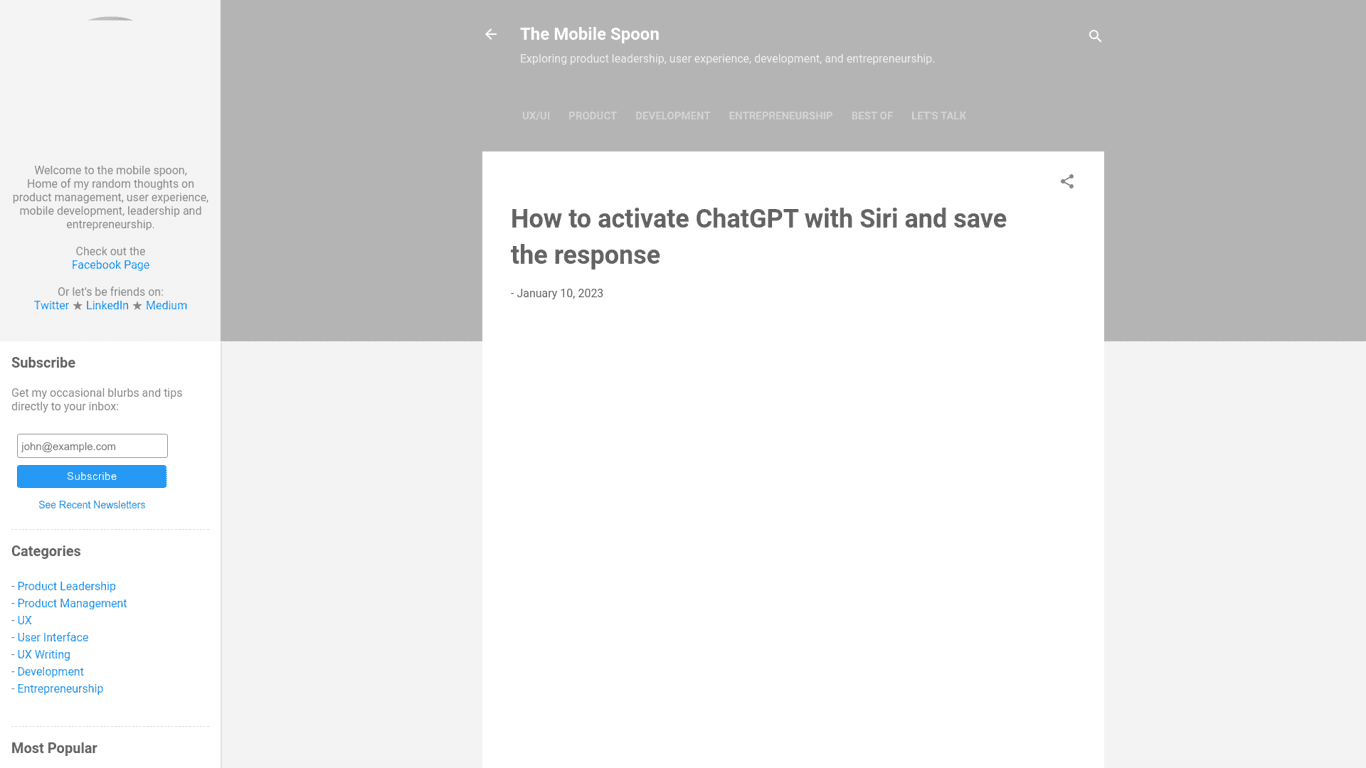 ChatGPT for Siri screenshot