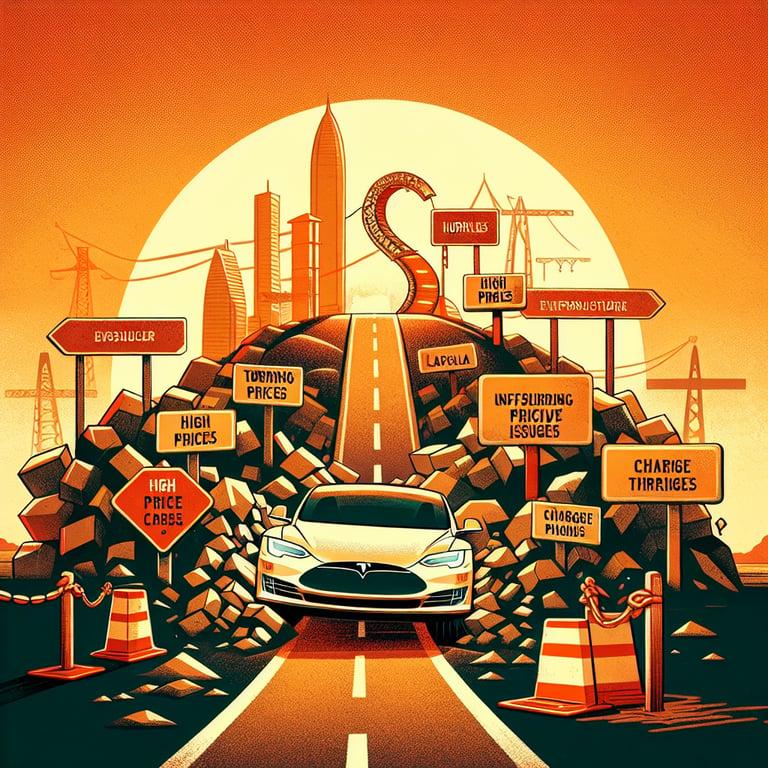 Banner for Tesla's Bumpy Ride in India: Sales Fall Short Amid High Prices and Infrastructure Woes