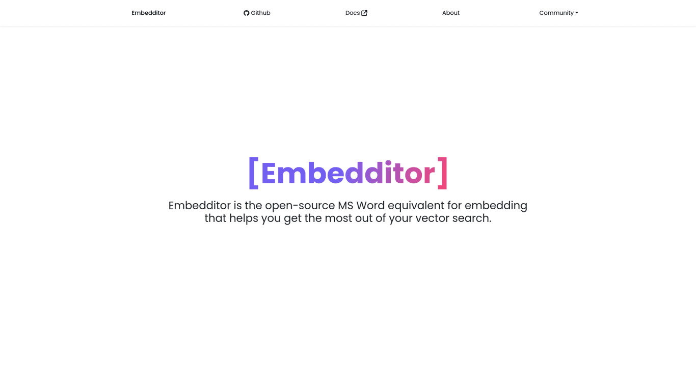 Embedditor screenshot