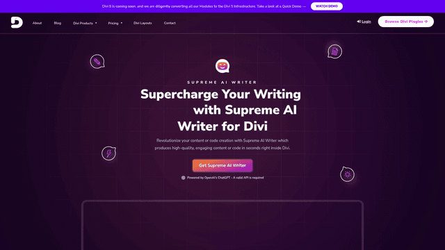 Thumbnail image for Supreme AI Writer