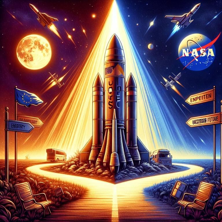 Banner for ESA Braces for Possible NASA Budget Cuts: A Cosmic Crossroad?