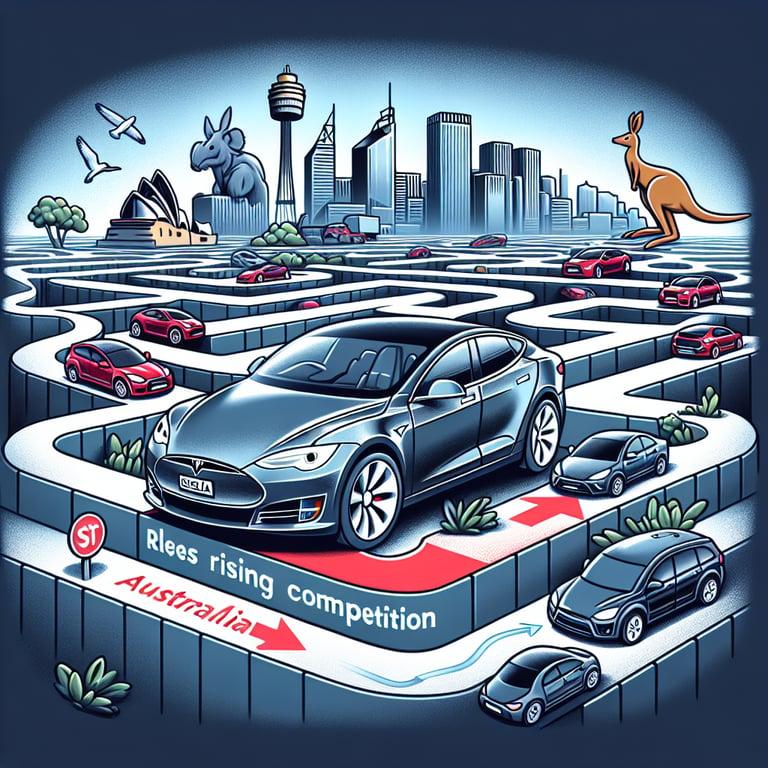 Banner for Tesla's Down Under Dilemma: Sales Drop Amid Rising Competition