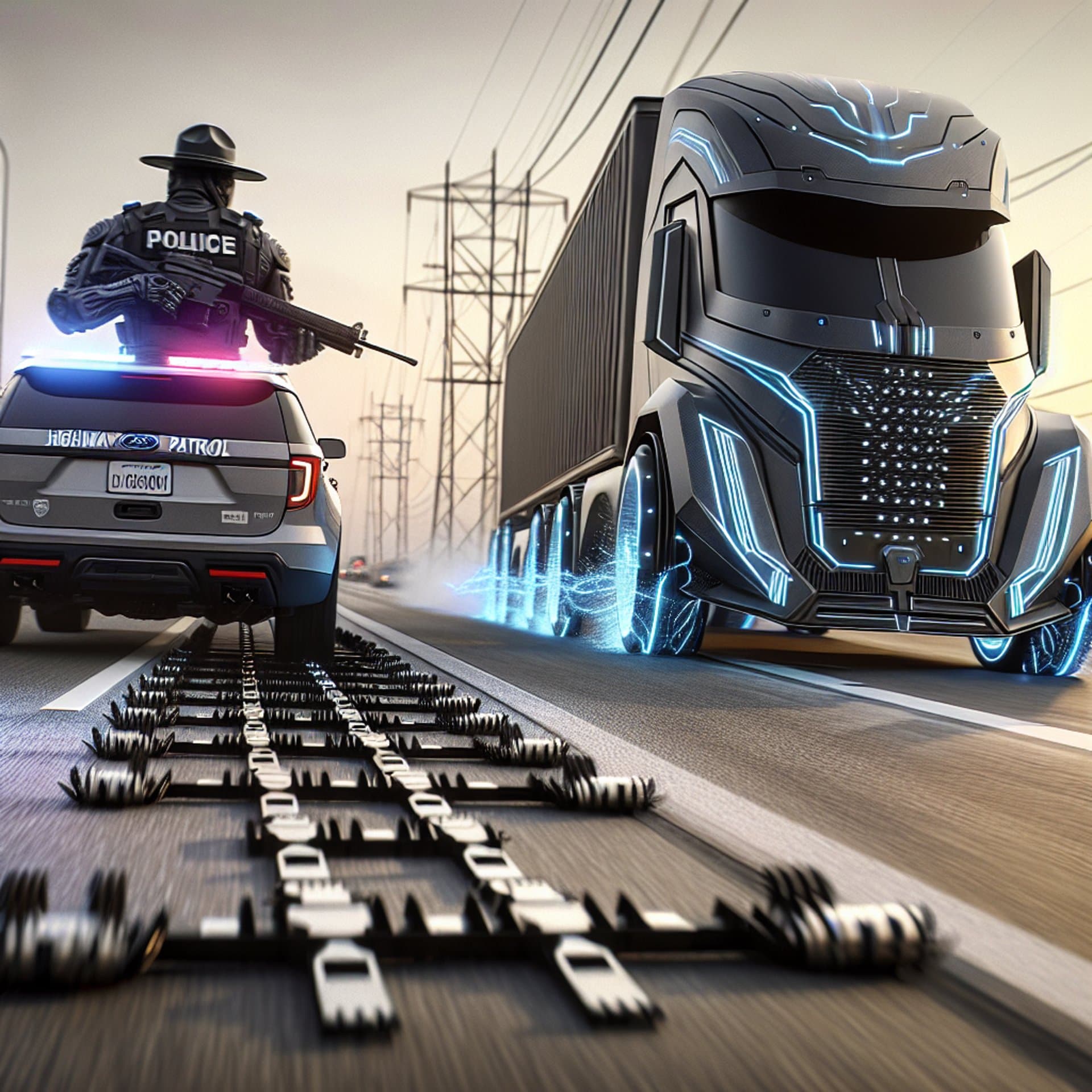 CHP Hits the Brakes on Tesla Cybertruck Chase with Spike Strips!