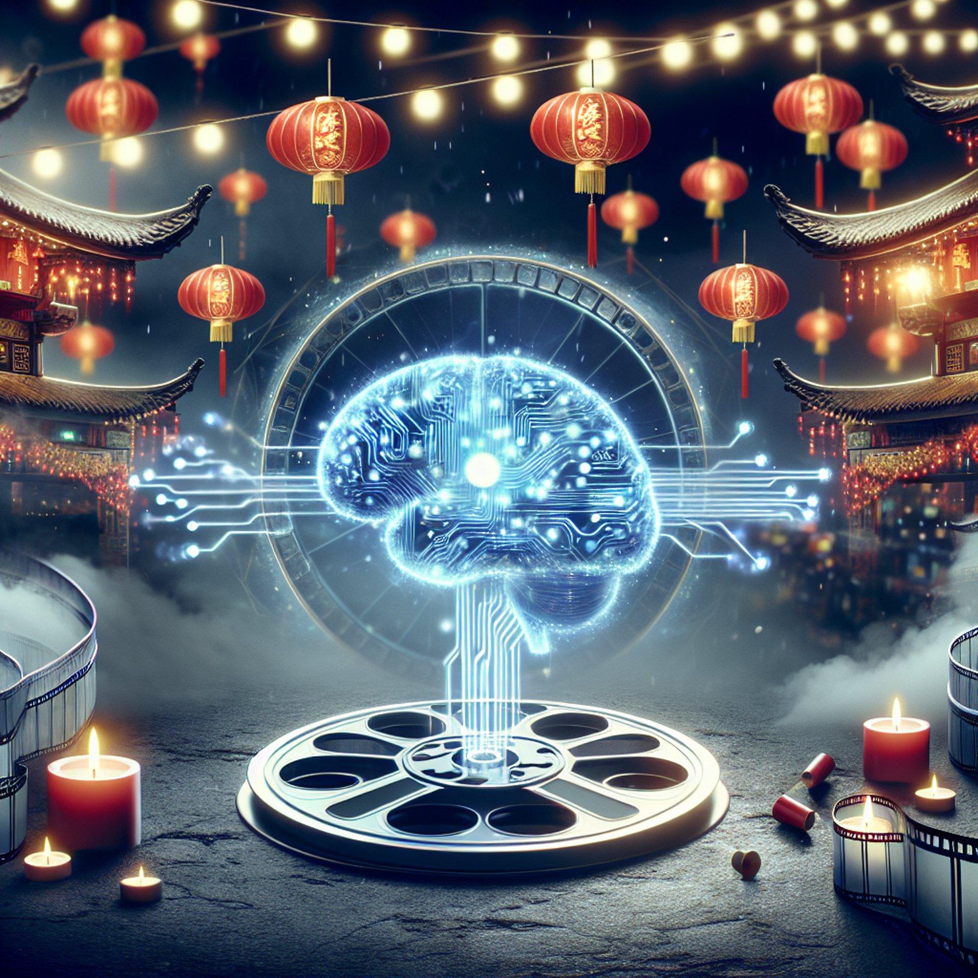 Banner for Singtel's New CNY Film Puts AI in the Spotlight!